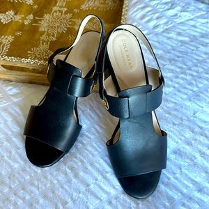 Cole Haan heels, black leather